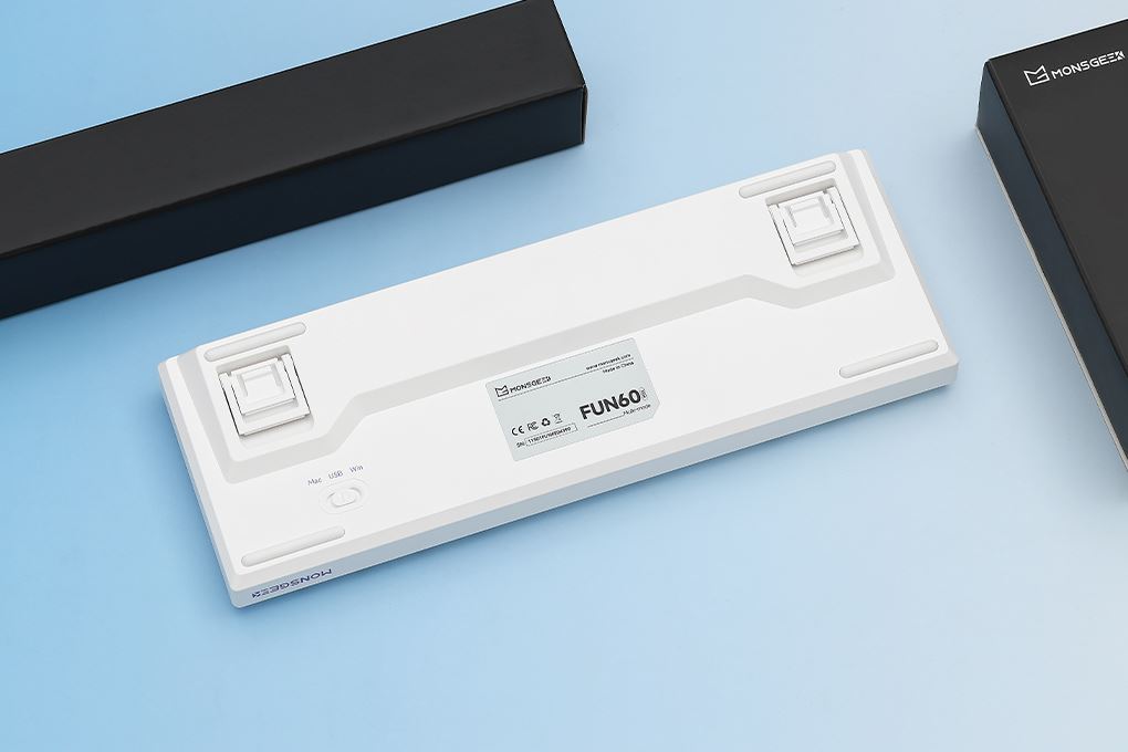 Bàn Phím Cơ Bluetooth Akko FUN60 Max SP Glare Magnetic Switches Màu Trắng