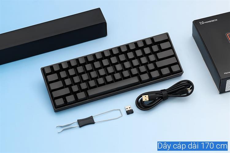 Bàn Phím Cơ Bluetooth Akko FUN60 Max SP Glare Magnetic Switches Màu Đen