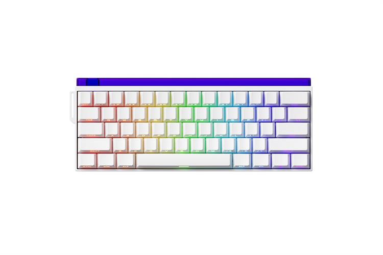 Bàn Phím Cơ Bluetooth Veekos Shine60 SP White Akko Flash Magnetic Switch