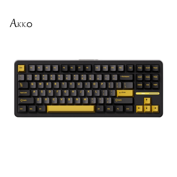 Bàn Phím Cơ Có Dây Akko TAC87 Black&Gold Mirror