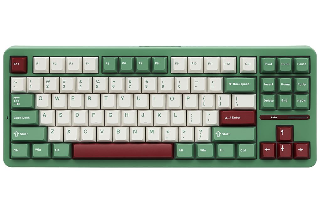 Bàn Phím Cơ Bluetooth Akko TAC87 Matcha Red Bean Stellar Rose