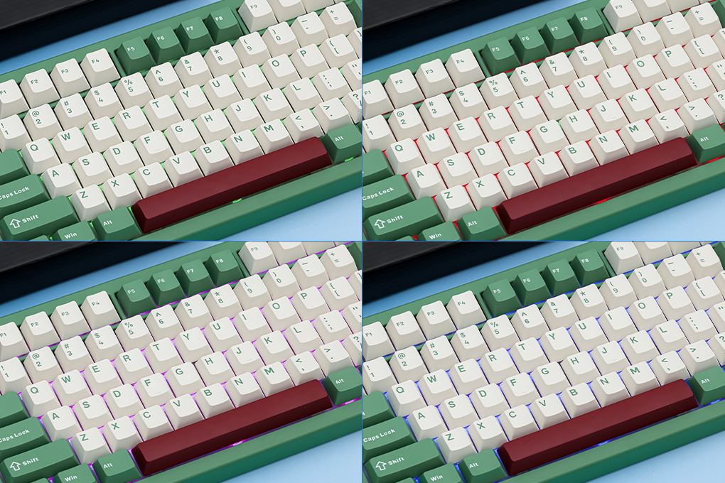 Bàn Phím Cơ Bluetooth Akko TAC87 Matcha Red Bean Stellar Rose - 11