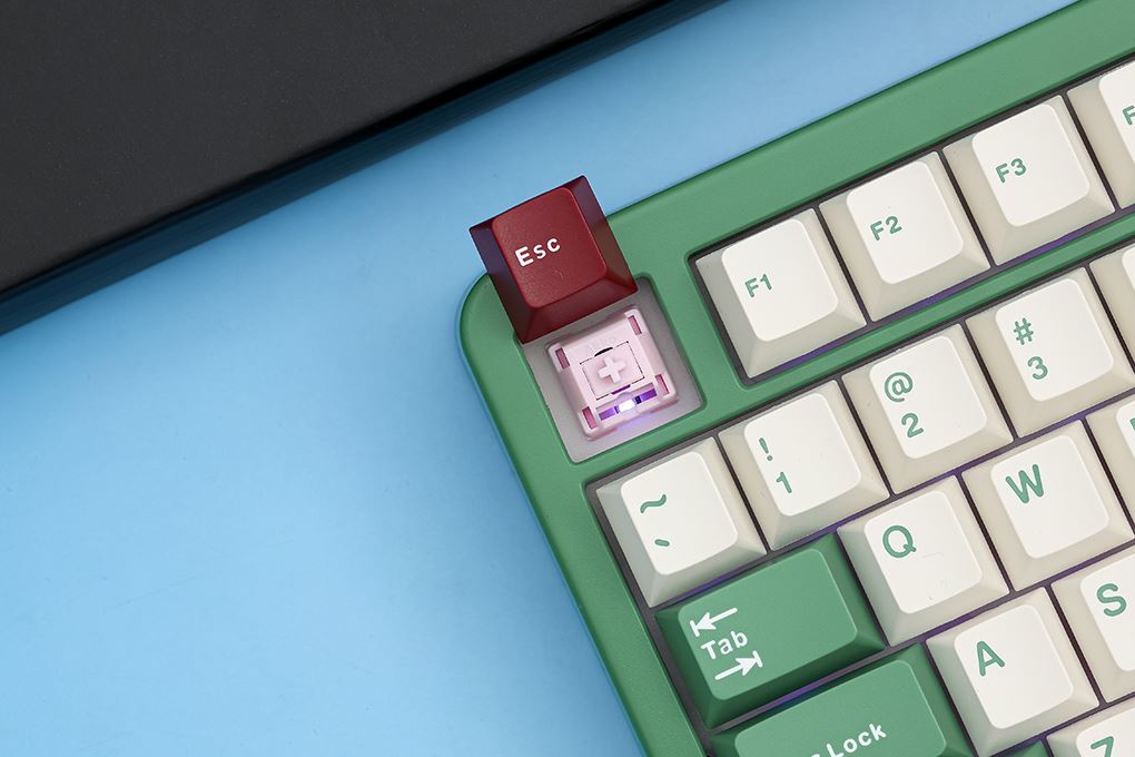 Bàn Phím Cơ Bluetooth Akko TAC87 Matcha Red Bean Stellar Rose - 12