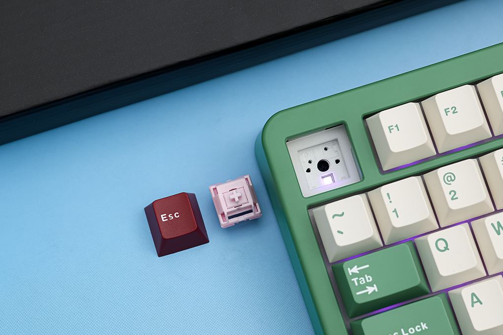 Bàn Phím Cơ Bluetooth Akko TAC87 Matcha Red Bean Stellar Rose - 13