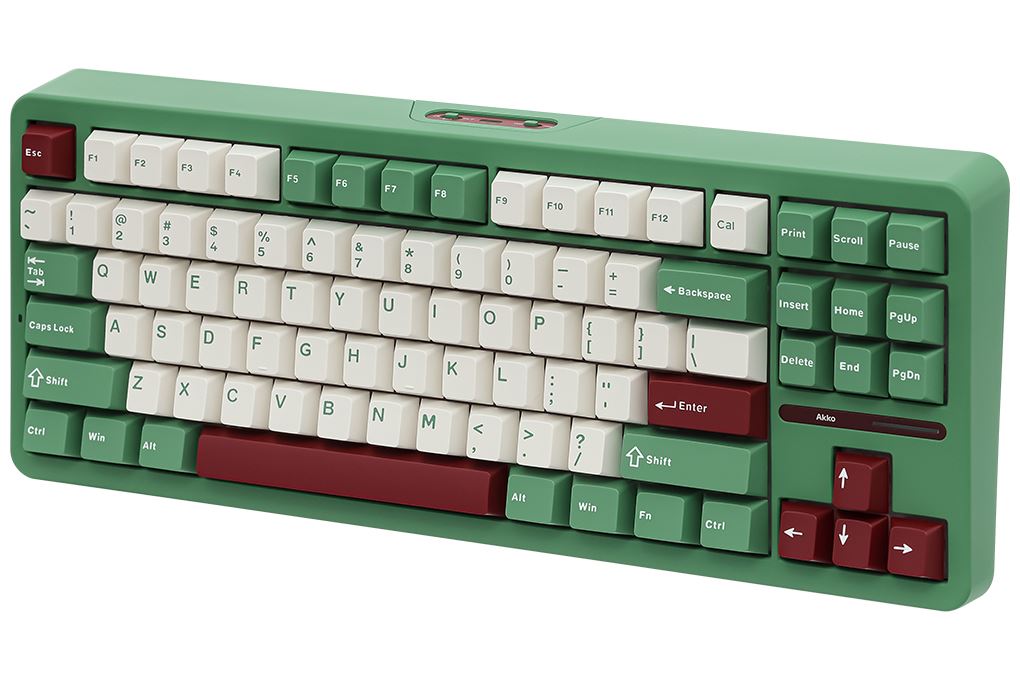 Bàn Phím Cơ Bluetooth Akko TAC87 Matcha Red Bean Stellar Rose - 3