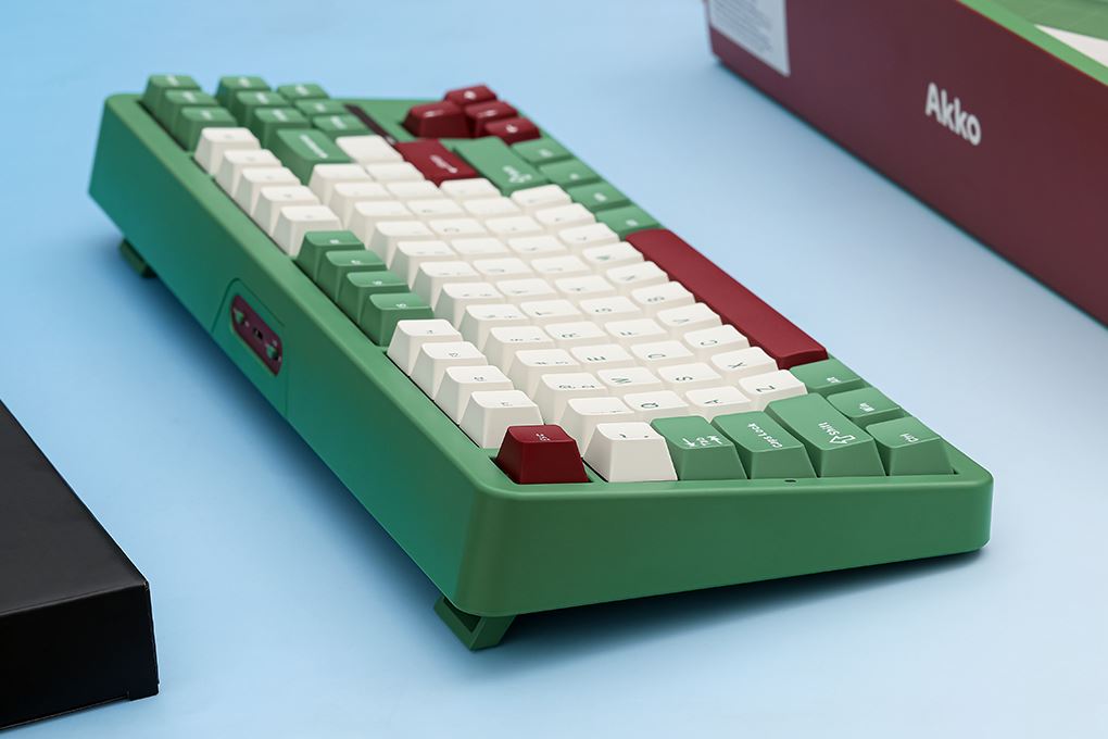 Bàn Phím Cơ Bluetooth Akko TAC87 Matcha Red Bean Stellar Rose - 7