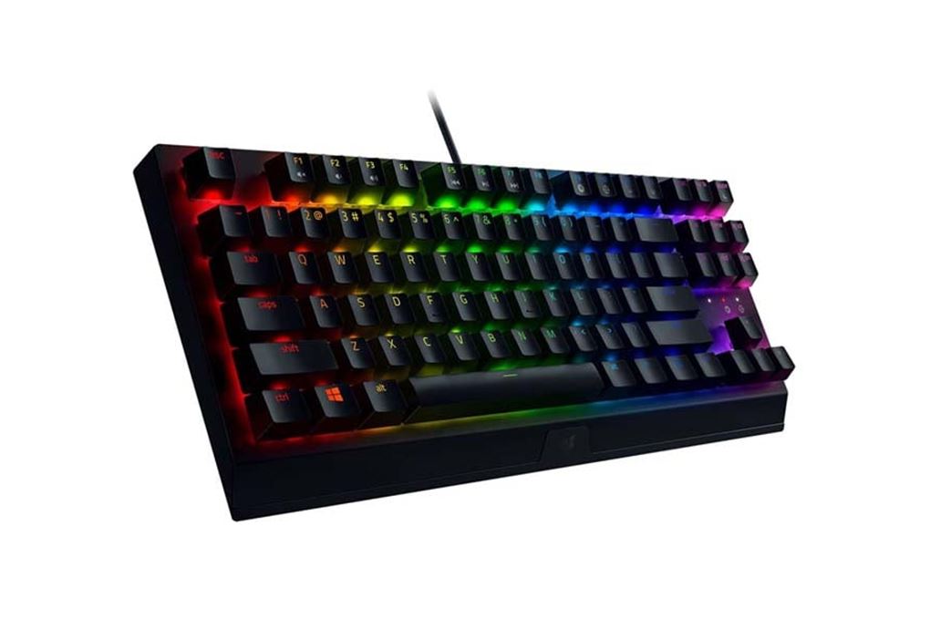 Bàn Phím Cơ Có Dây Gaming Razer BlackWidow V3 Tenkeyless Green Switch Màu Đen