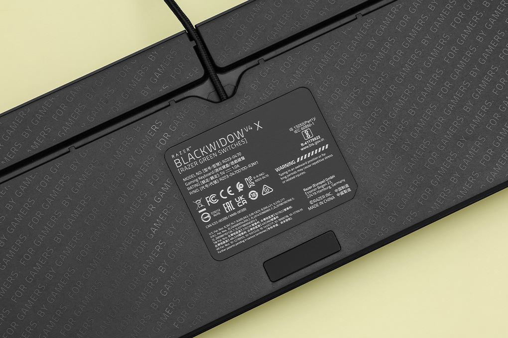 Bàn Phím Cơ Có Dây Gaming Razer BlackWidow V4 X Green Switch Màu Đen