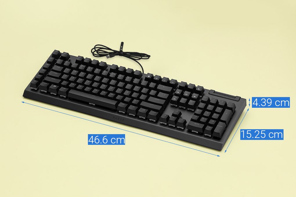 Bàn Phím Cơ Có Dây Gaming Razer BlackWidow V4 X Green Switch Màu Đen