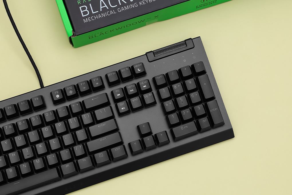 Bàn Phím Cơ Có Dây Gaming Razer BlackWidow V4 X Green Switch Màu Đen