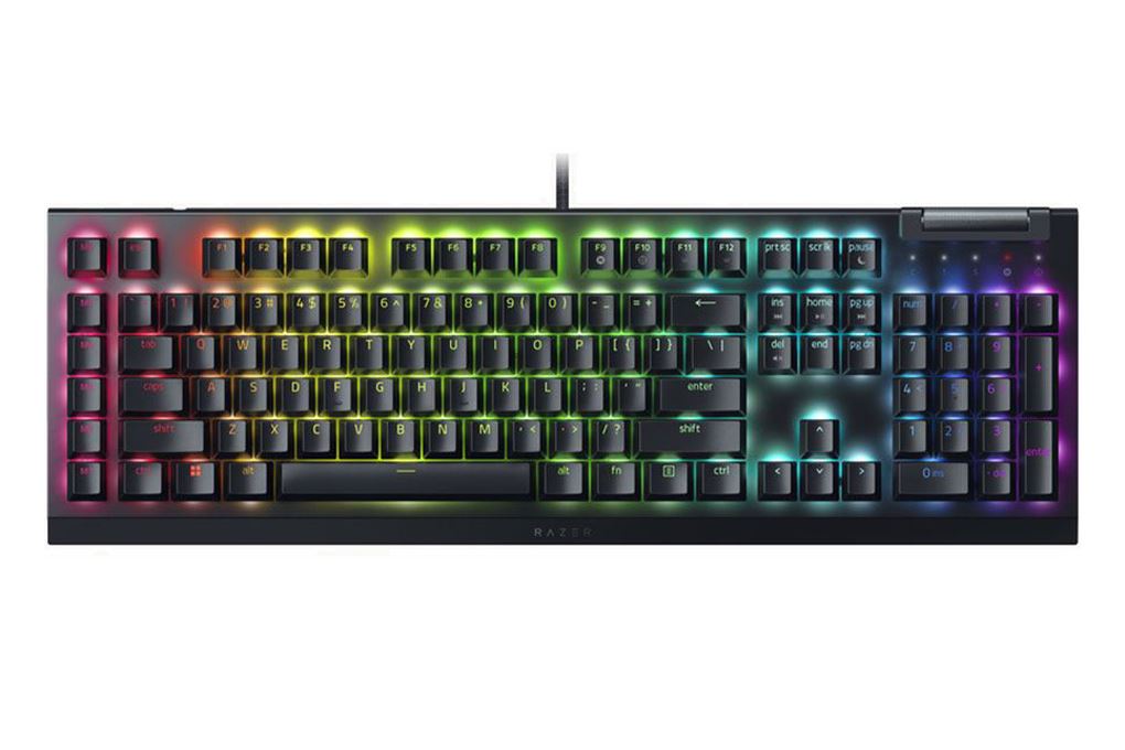 Bàn Phím Cơ Có Dây Gaming Razer BlackWidow V4 X Yellow Switch Màu Đen