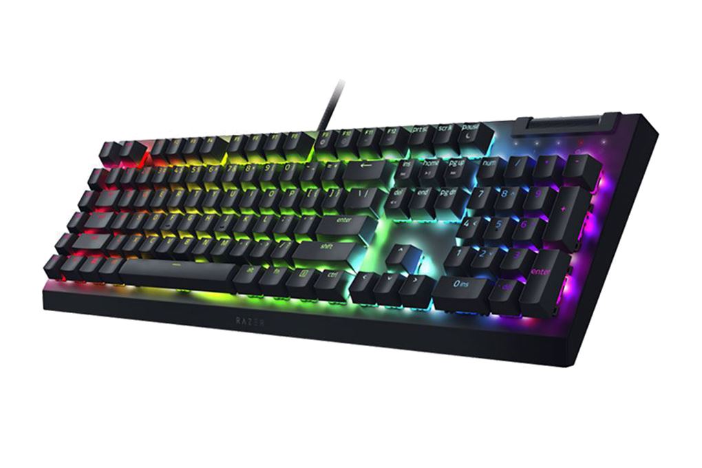 Bàn Phím Cơ Có Dây Gaming Razer BlackWidow V4 X Yellow Switch Màu Đen
