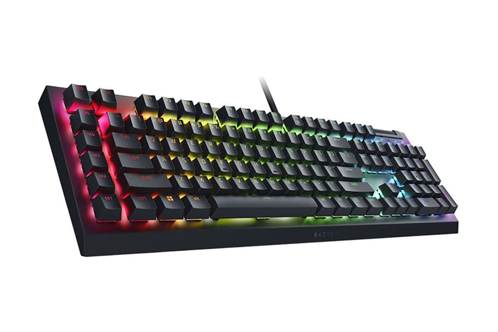 Bàn Phím Cơ Có Dây Gaming Razer BlackWidow V4 X Yellow Switch Màu Đen