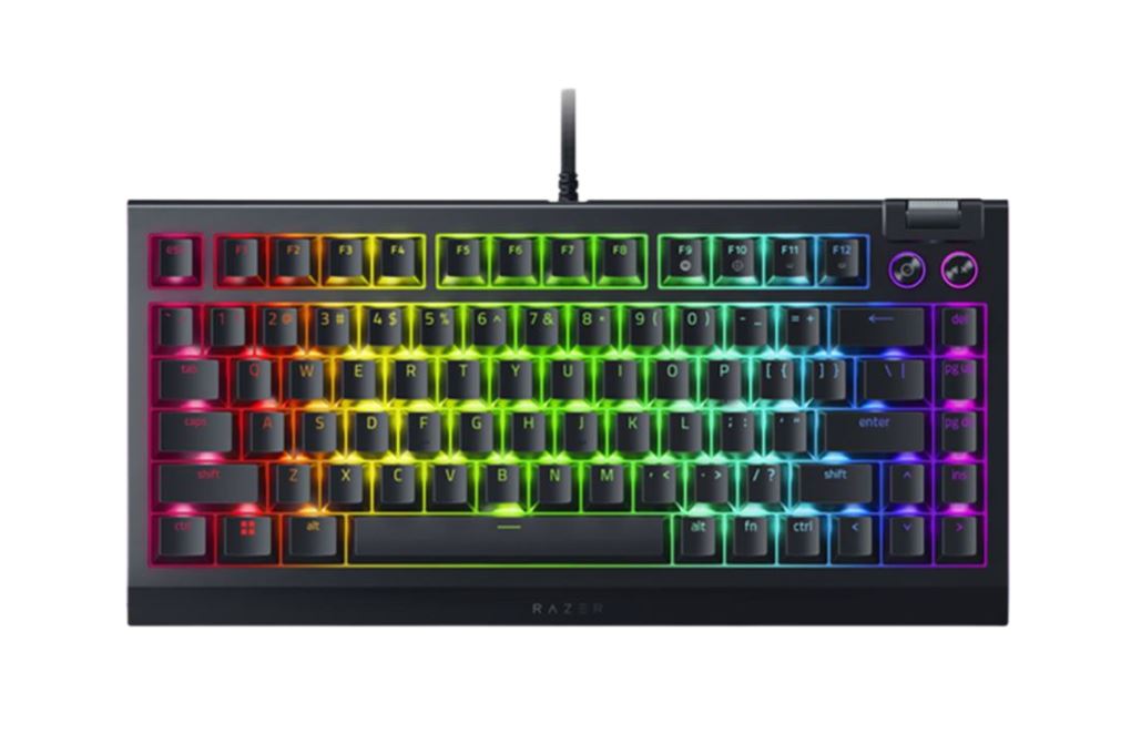 Bàn Phím Cơ Có Dây Gaming Razer BlackWidow V4 75% Màu Đen