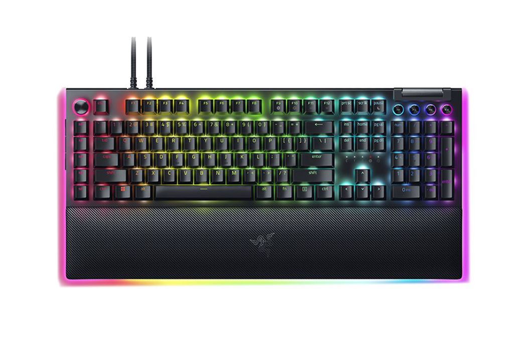 Bàn Phím Cơ Có Dây Gaming Razer BlackWidow V4 Pro Yellow Switch Màu Đen