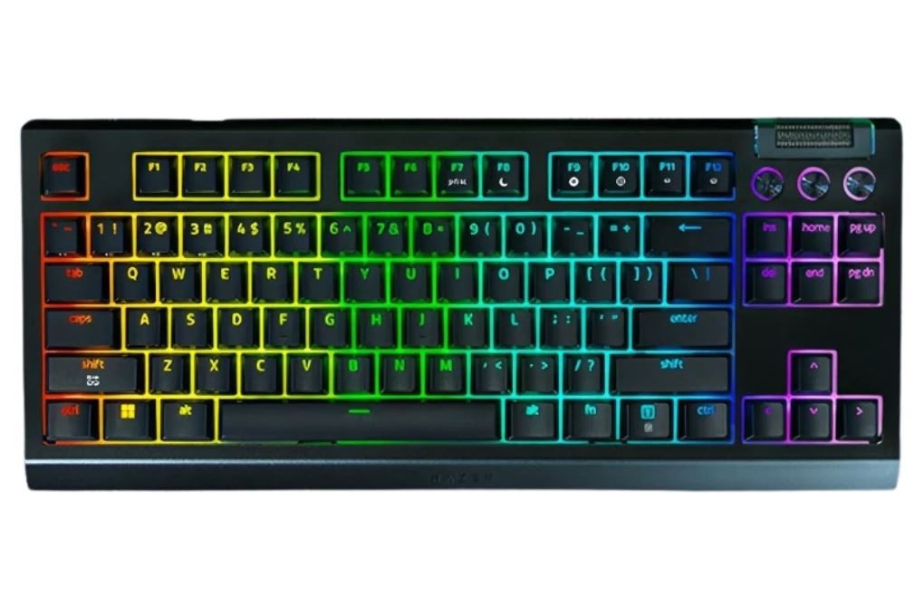 Bàn Phím Cơ Bluetooth Razer BlackWidow V4 Tenkeyless HyperSpeed Orange Tactile Switch Màu Đen
