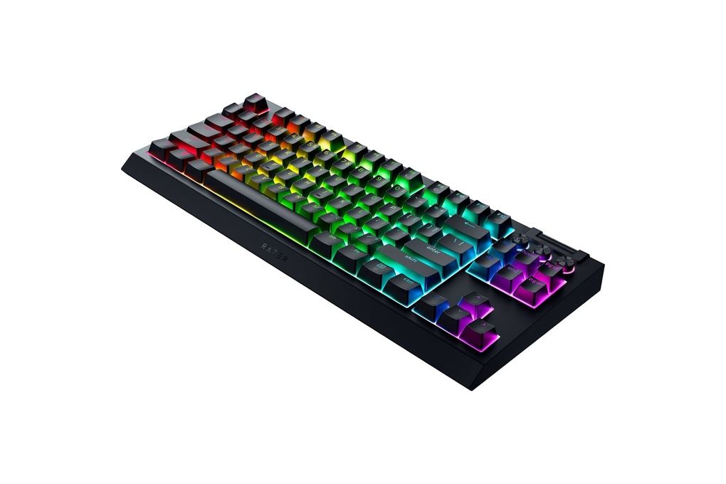 Bàn Phím Cơ Bluetooth Razer BlackWidow V4 Tenkeyless HyperSpeed Orange Tactile Switch Màu Đen