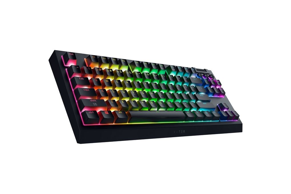 Bàn Phím Cơ Bluetooth Razer BlackWidow V4 Tenkeyless HyperSpeed Orange Tactile Switch Màu Đen