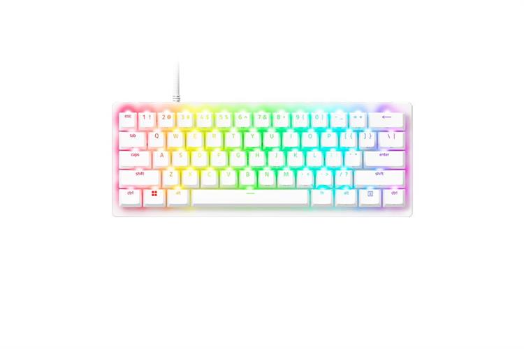 Bàn Phím Cơ Có Dây Gaming Razer Huntsman V3 Pro Mini 60% Analog Optical Màu Trắng