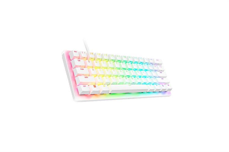 Bàn Phím Cơ Có Dây Gaming Razer Huntsman V3 Pro Mini 60% Analog Optical Màu Trắng
