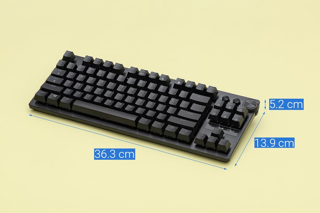 Bàn Phím Cơ Có Dây Gaming Razer Huntsman V3 Pro Tenkeyless Màu Đen