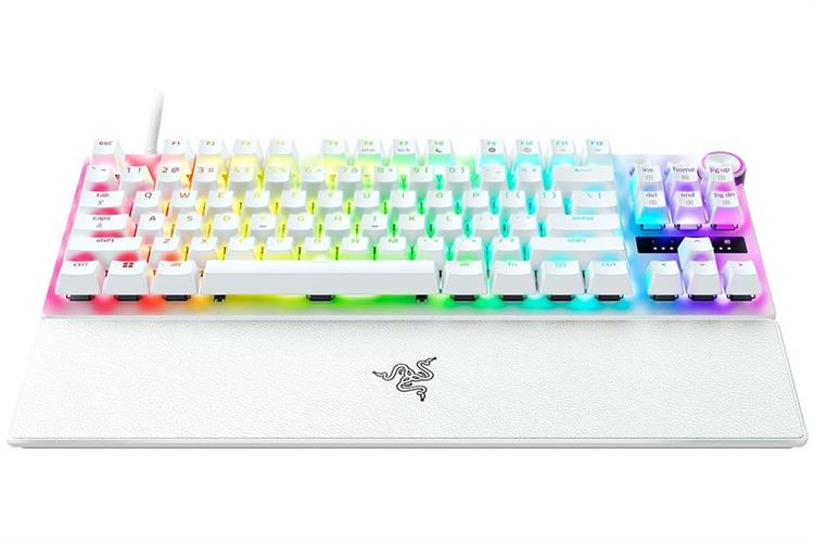 Bàn Phím Cơ Có Dây Gaming Razer Huntsman V3 Pro Tenkeyless Màu Trắng