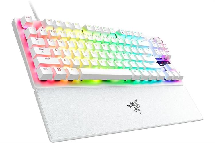 Bàn Phím Cơ Có Dây Gaming Razer Huntsman V3 Pro Tenkeyless Màu Trắng