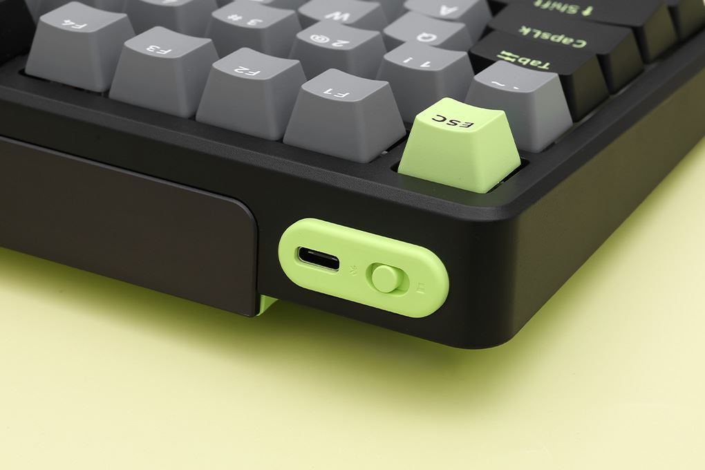 Bàn Phím Cơ Bluetooth Rapoo V700DIY 75 Màu Đen - Xám