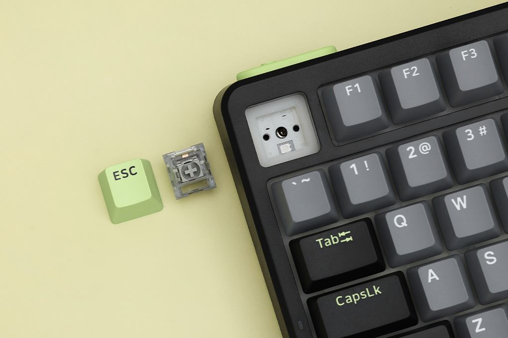 Bàn Phím Cơ Bluetooth Rapoo V700DIY 75 Màu Đen - Xám