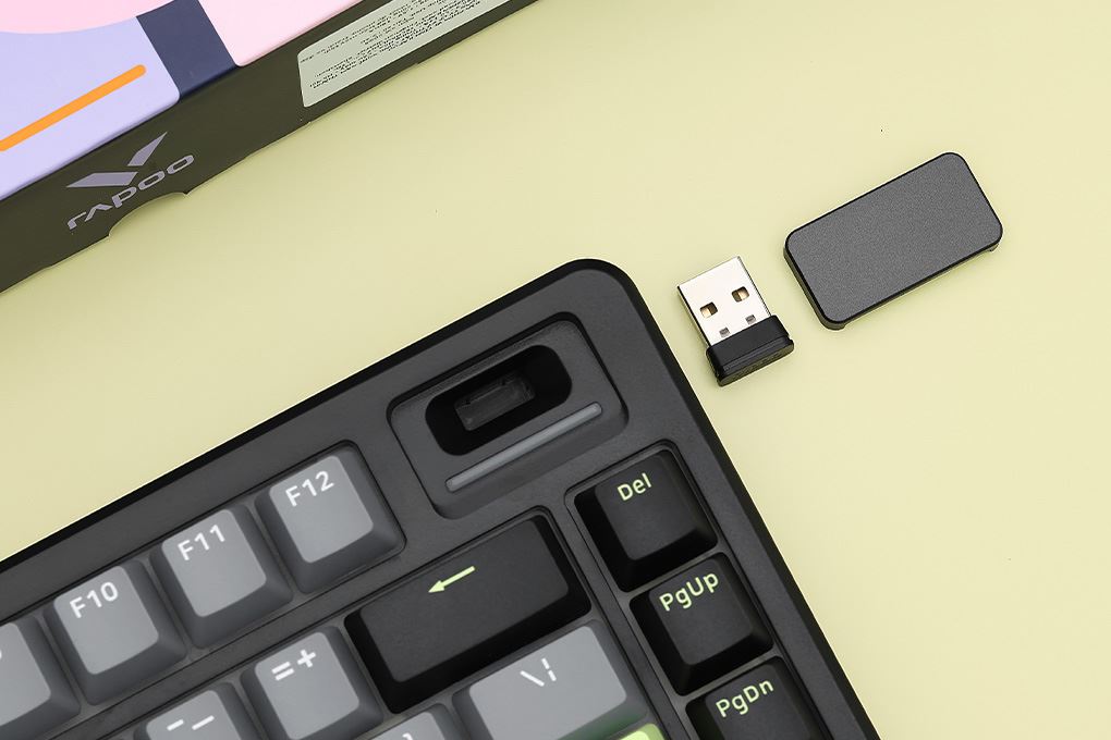 Bàn Phím Cơ Bluetooth Rapoo V700DIY 75 Màu Đen - Xám