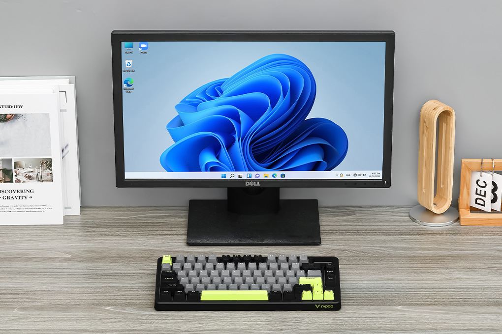 Bàn Phím Cơ Bluetooth Rapoo V700DIY 75 Màu Đen - Xám