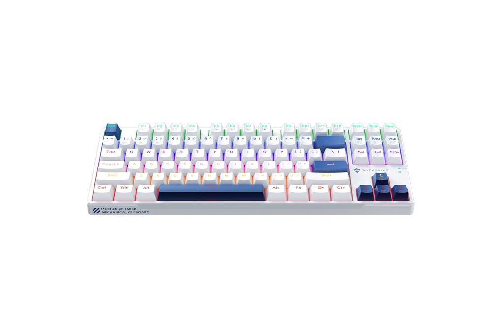 Bàn Phím Cơ Có Dây Machenike K500B B87 Wired Red switch LED Backlit Màu Trắng