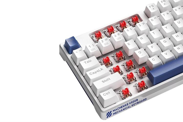 Bàn Phím Cơ Có Dây Machenike K500B B87 Wired Red switch LED Backlit Màu Trắng