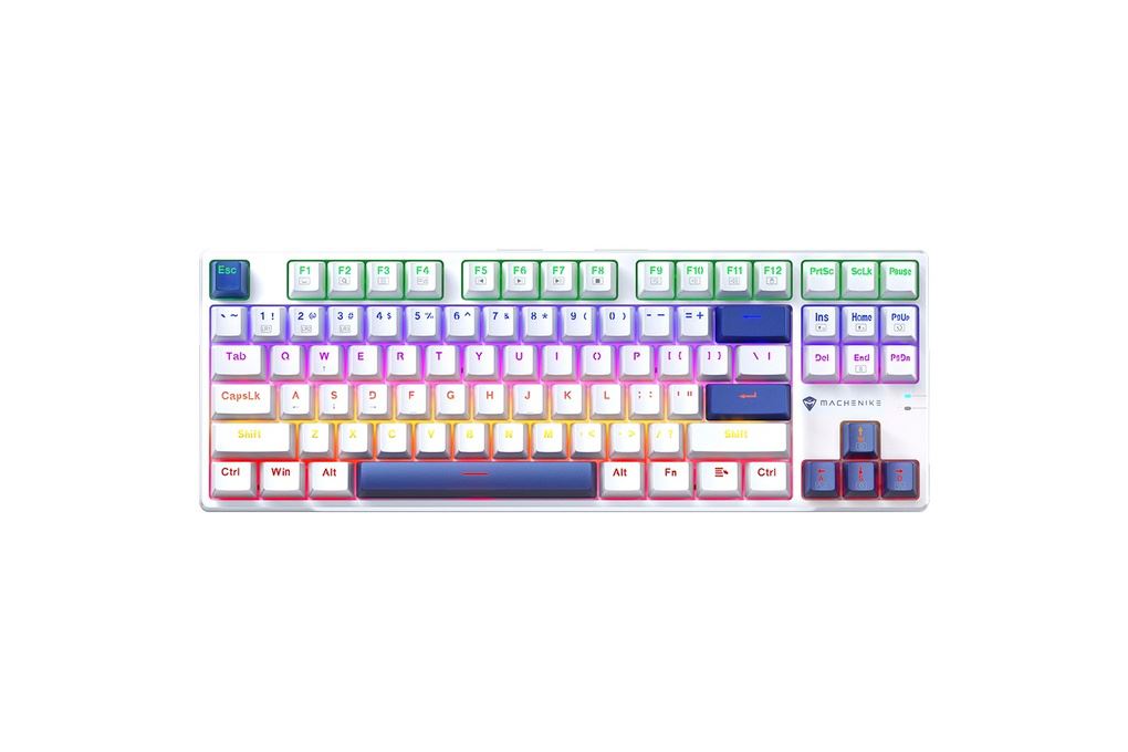 Bàn Phím Cơ Có Dây Machenike K500B B87 Wired Red switch LED Backlit Màu Trắng