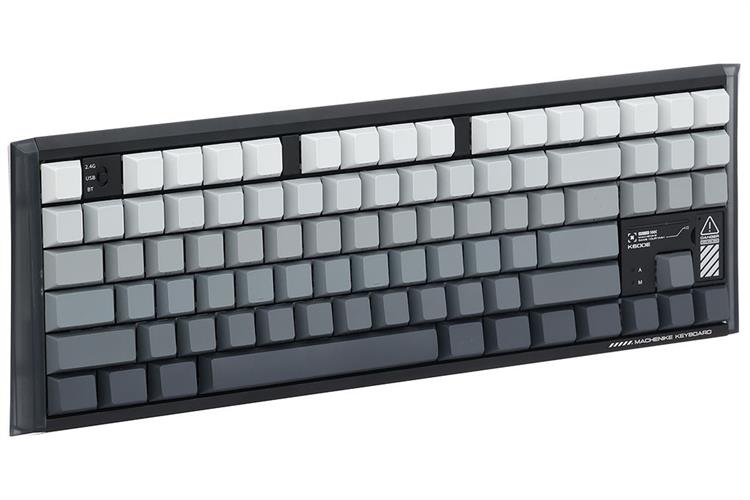 Bàn Phím Cơ Bluetooth Machenike K600E B87W GR Silver switch RGB Side Printed Màu Đen