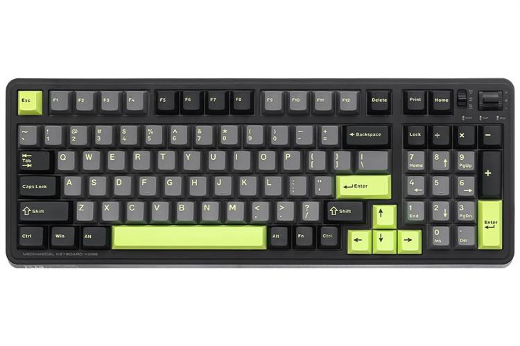 Bàn Phím Cơ Bluetooth Machenike KG98 RGB Purple-Gold Switch Màu Đen