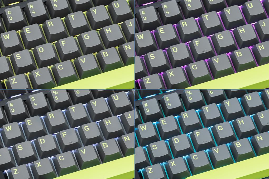 Bàn Phím Cơ Bluetooth Machenike KG98 RGB Purple-Gold Switch Màu Đen