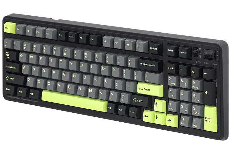 Bàn Phím Cơ Bluetooth Machenike KG98 RGB Purple-Gold Switch Màu Đen