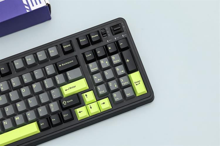 Bàn Phím Cơ Bluetooth Machenike KG98 RGB Purple-Gold Switch Màu Đen