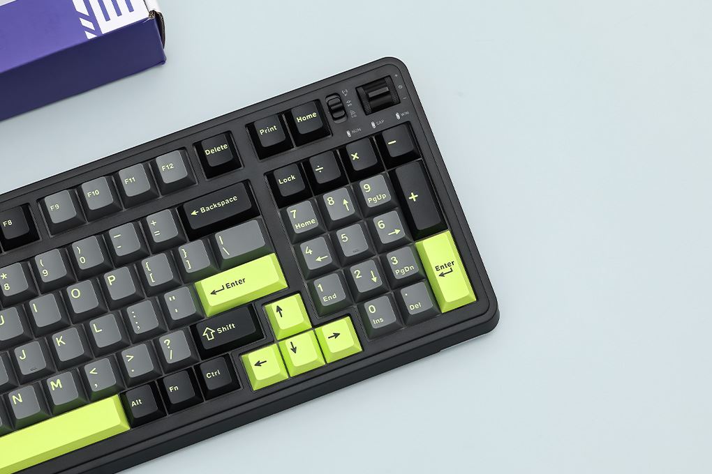 Bàn Phím Cơ Bluetooth Machenike KG98 RGB Purple-Gold Switch Màu Đen