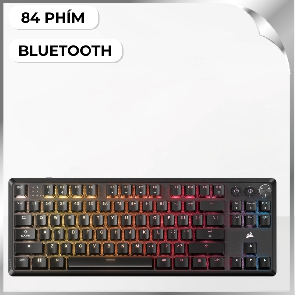 Bàn Phím Cơ Bluetooth Gaming Corsair K70 CORE TKL WL-MLX RED-BLK RGB/CH-914901E-NA