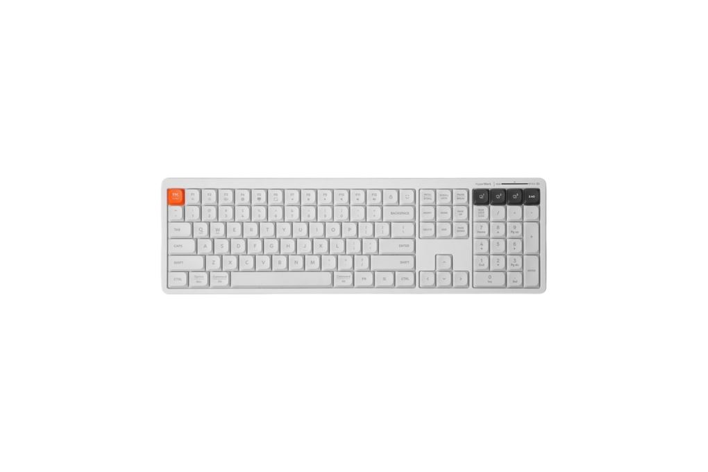Bàn Phím Bluetooth HyperWork SilentKey Màu Trắng
