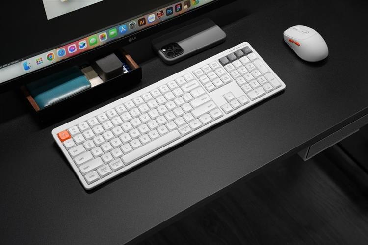 Bàn Phím Bluetooth HyperWork SilentKey Màu Trắng