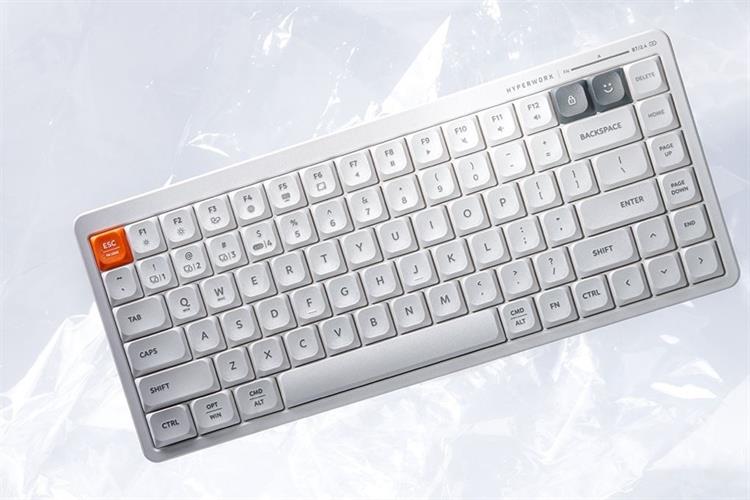 Bàn Phím Bluetooth HyperWork SilentKey Mini Màu Trắng