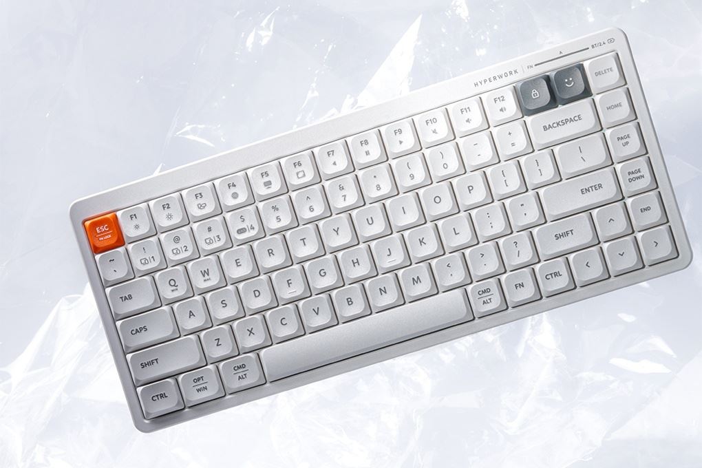 Bàn Phím Bluetooth HyperWork SilentKey Mini Màu Trắng