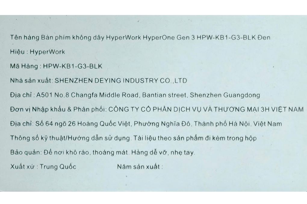 Bàn Phím Bluetooth HyperWork HyperOne Gen 3 - 8