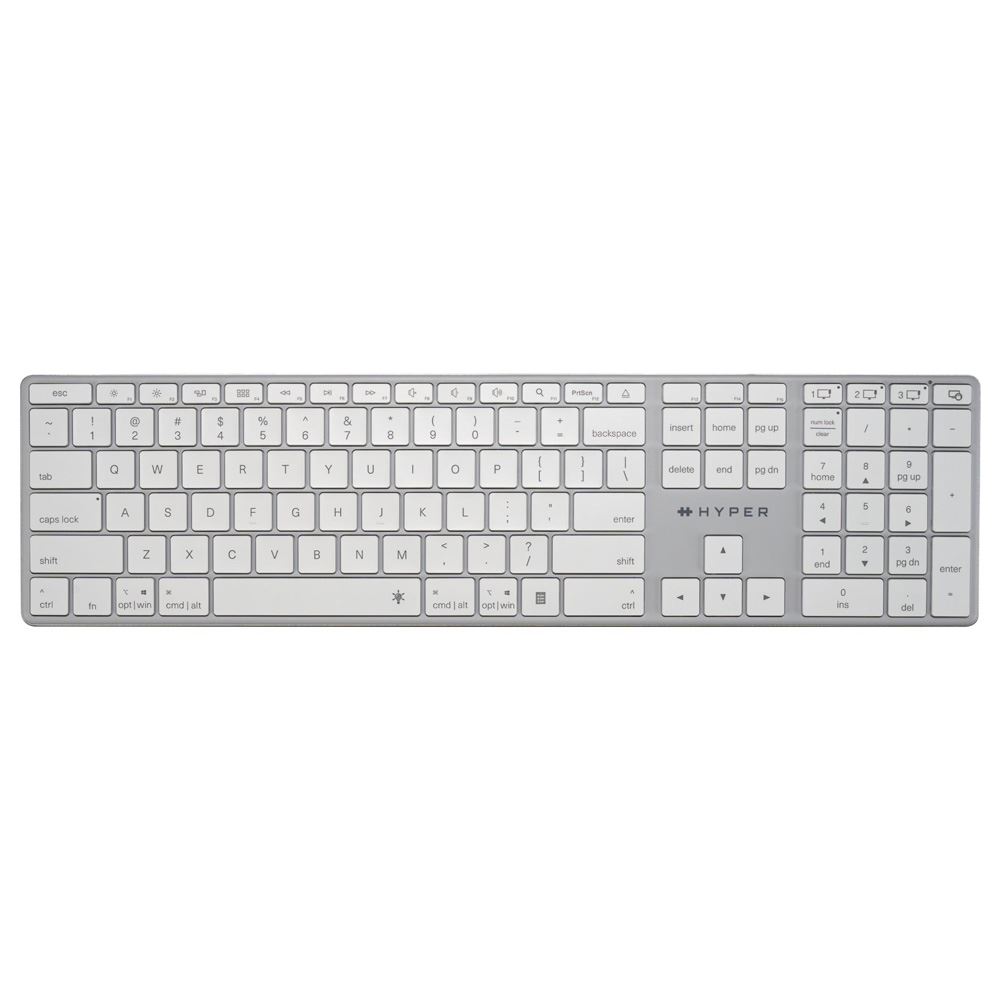 Bàn phím Bluetooth HyperSpace HS2310US - Trắng - Thiết kế Bàn phím Bluetooth HyperSpace HS2310US - Trắng - Thiết kế