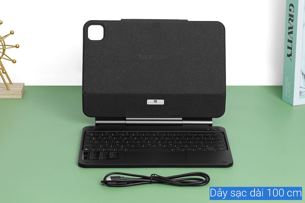Bao Da Bàn Phím iPad Typecase Magnetic Edge Series Pro 11 M4 & M5 Màu Đen