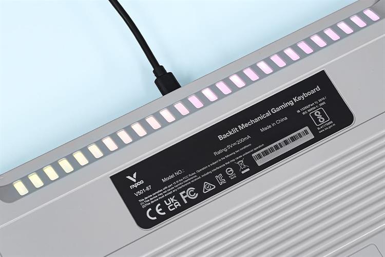 Bàn Phím Cơ Có Dây Rapoo V501 87 Màu Đen