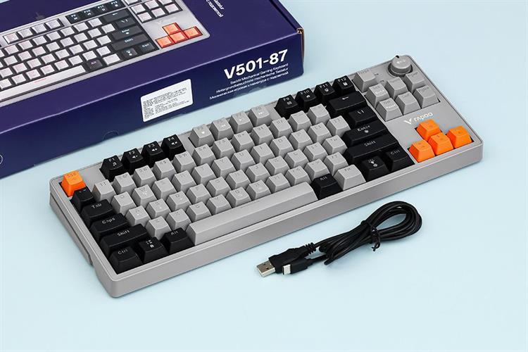 Bàn Phím Cơ Có Dây Rapoo V501 87 Màu Đen